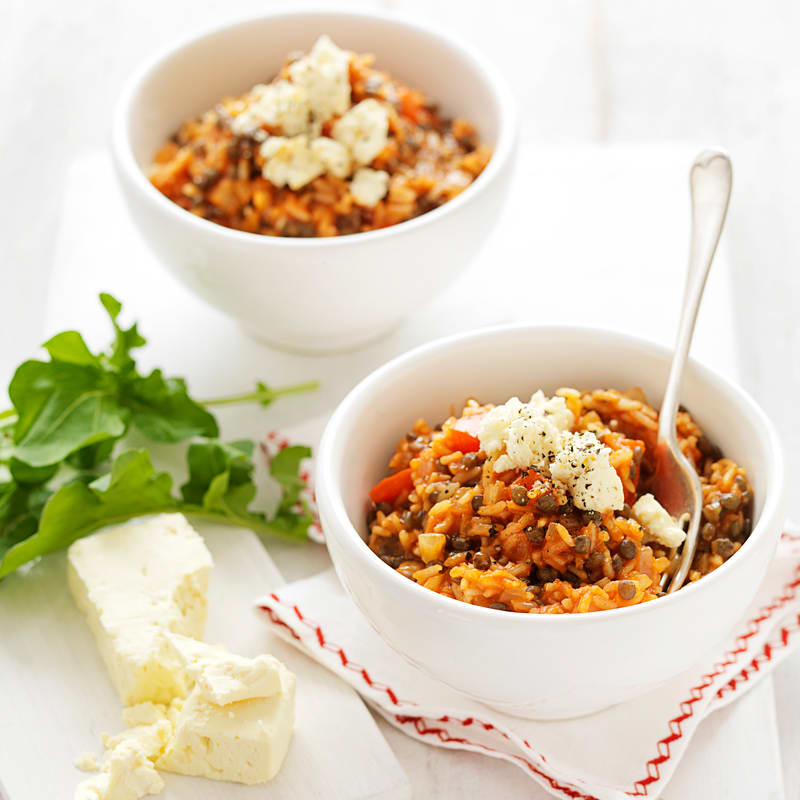 Photo of Lentil and rice pilaf with feta by WW