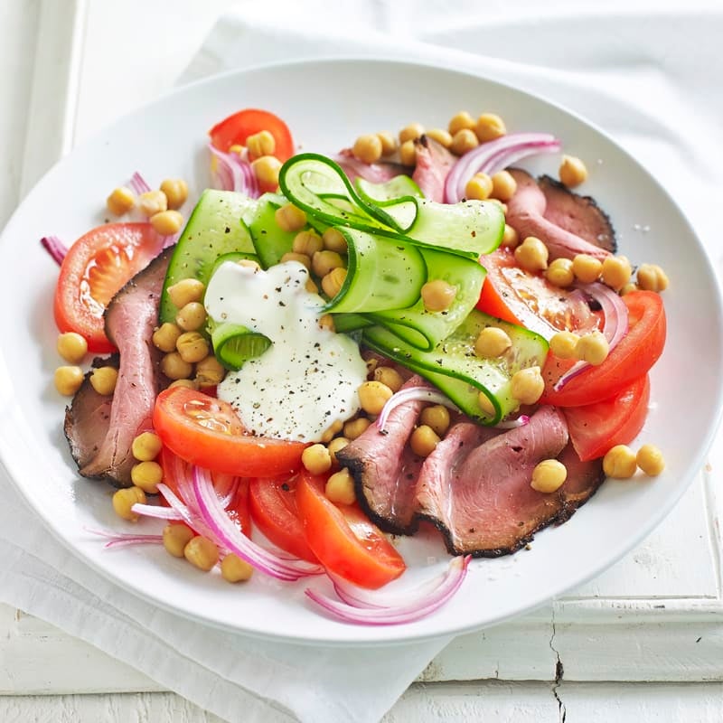 Photo of Rare roast beef and chickpea salad by WW