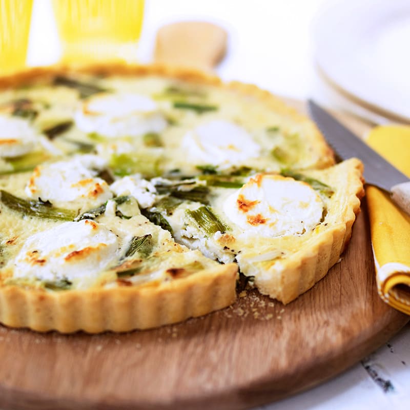 Photo of Goat's cheese & spring onion quiche by WW