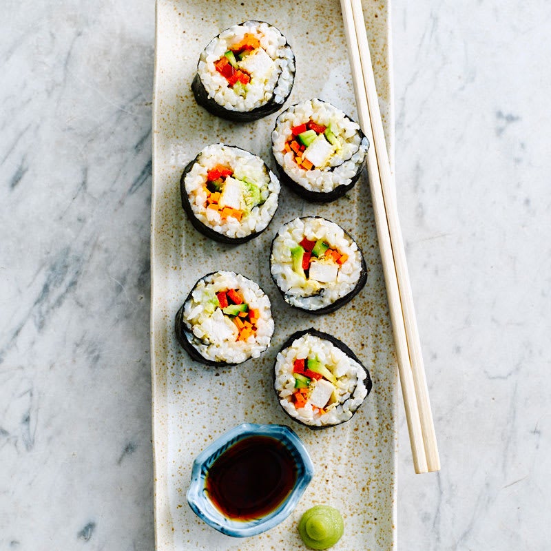 Photo of Chicken and brown rice sushi by WW