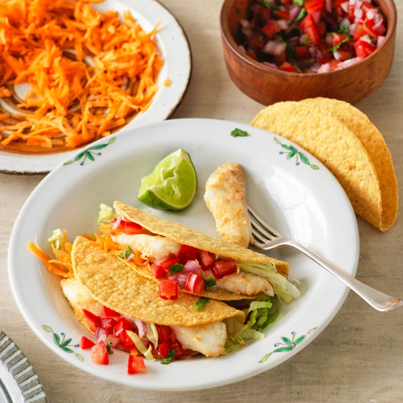 Photo of Fish tacos with chilli tomato salsa by WW