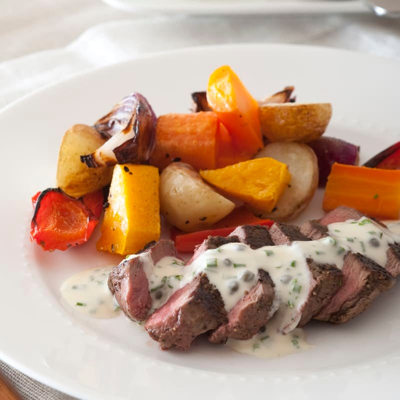 Photo of Pepper steak with roasted vegetables by WW