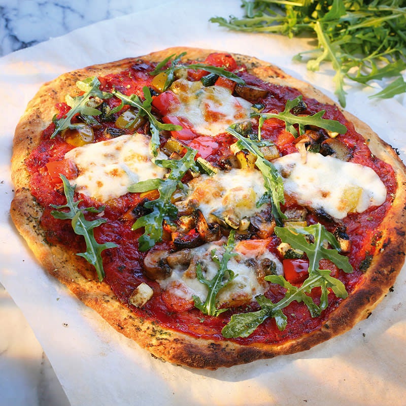 Foto av Snabb grönsaks- och mozzarellapizza från WW ViktVäktarna