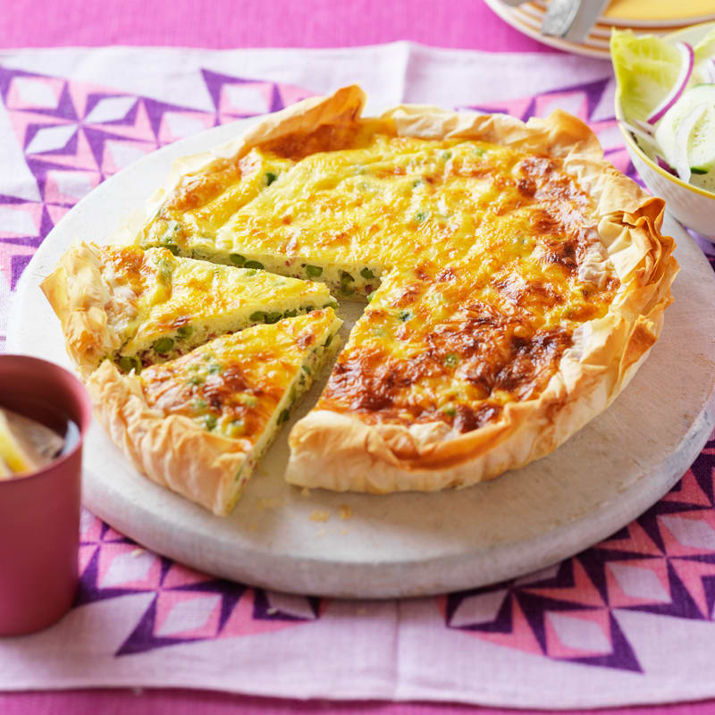 Photo of Pea, pancetta and leek quiche by WW