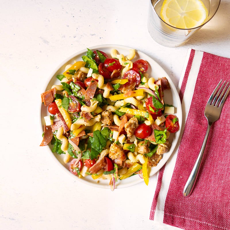 Photo of Meat Lovers' Pizza Pasta Salad by WW