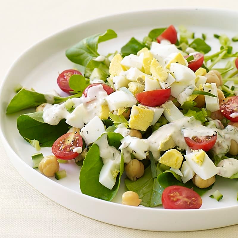 Photo of Chopped Egg Salads over Watercress with Tarragon Vinaigrette by WW