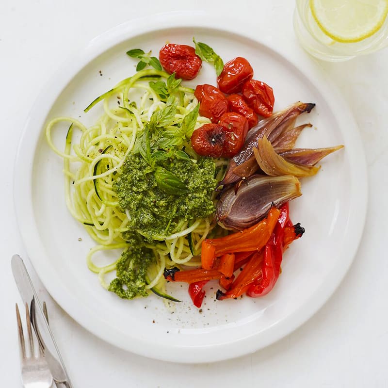 Photo of Zoodles with Pesto & Roasted Vegetables by WW