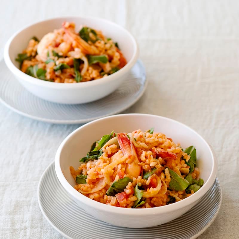 Photo of Oven-baked prawn risotto by WW