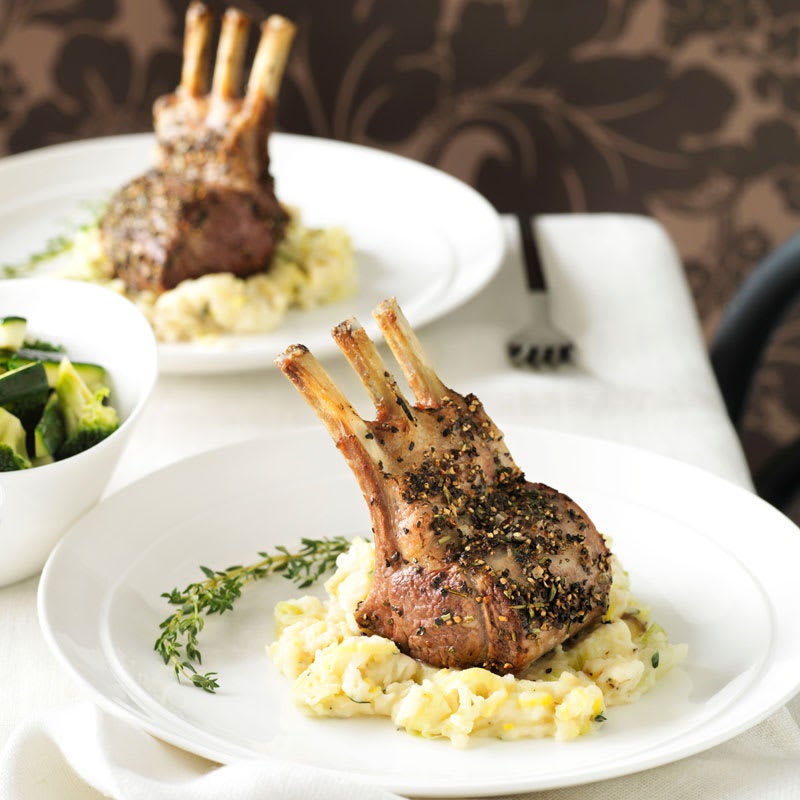 Photo of Peppered lamb racks with cream cheese mash by WW