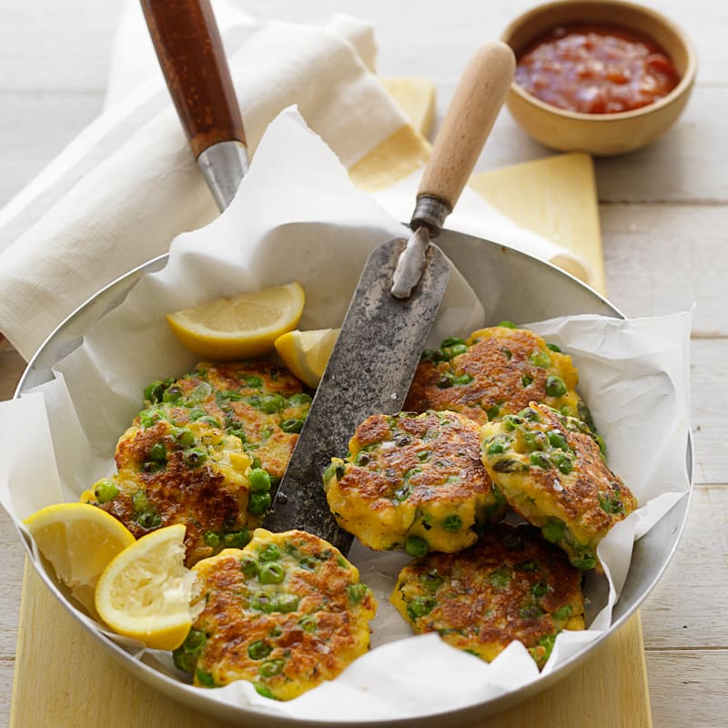 Photo of Pea and haloumi fritters by WW