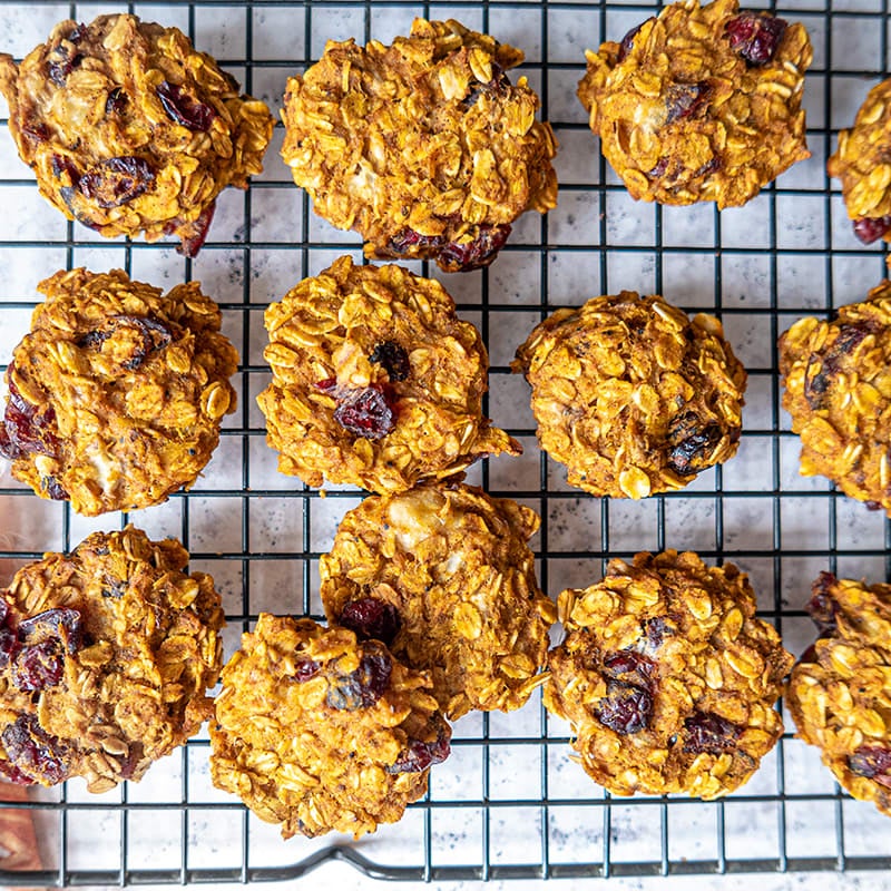 Photo of Pumpkin-oat cookies with cranberries by WW