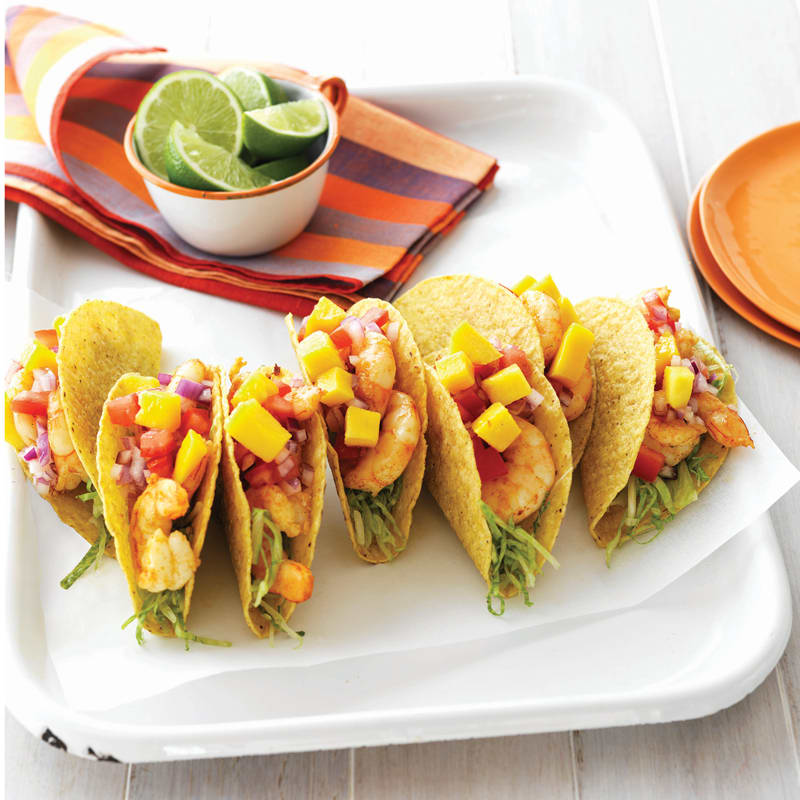 Photo of Prawn tacos with mango and salsa by WW