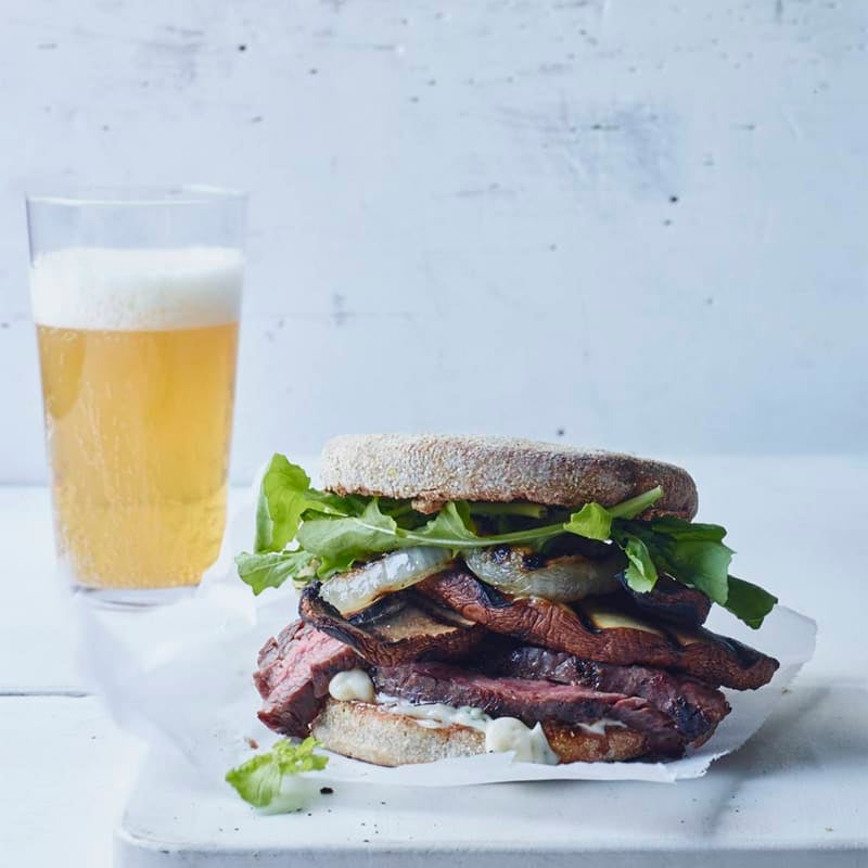 Photo of Grilled steak, mushroom & blue cheese sandwiches by WW