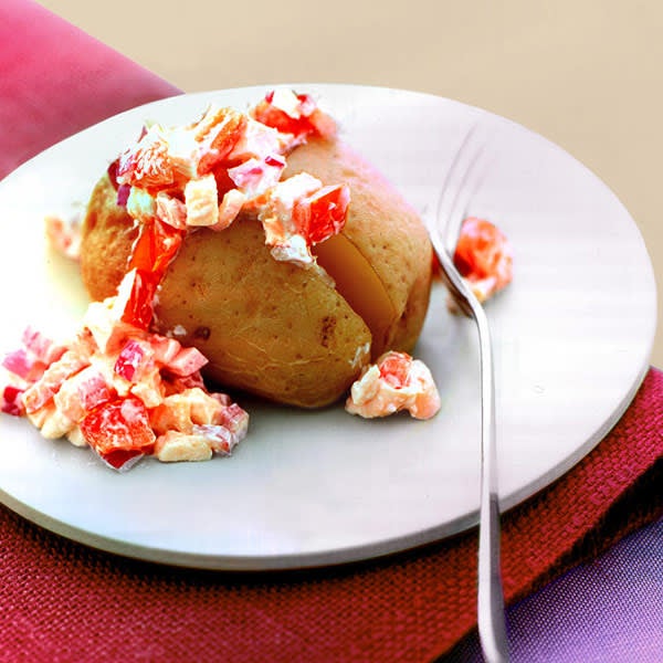Photo of Easy Baked Potato with Chicken Salad Filling by WW