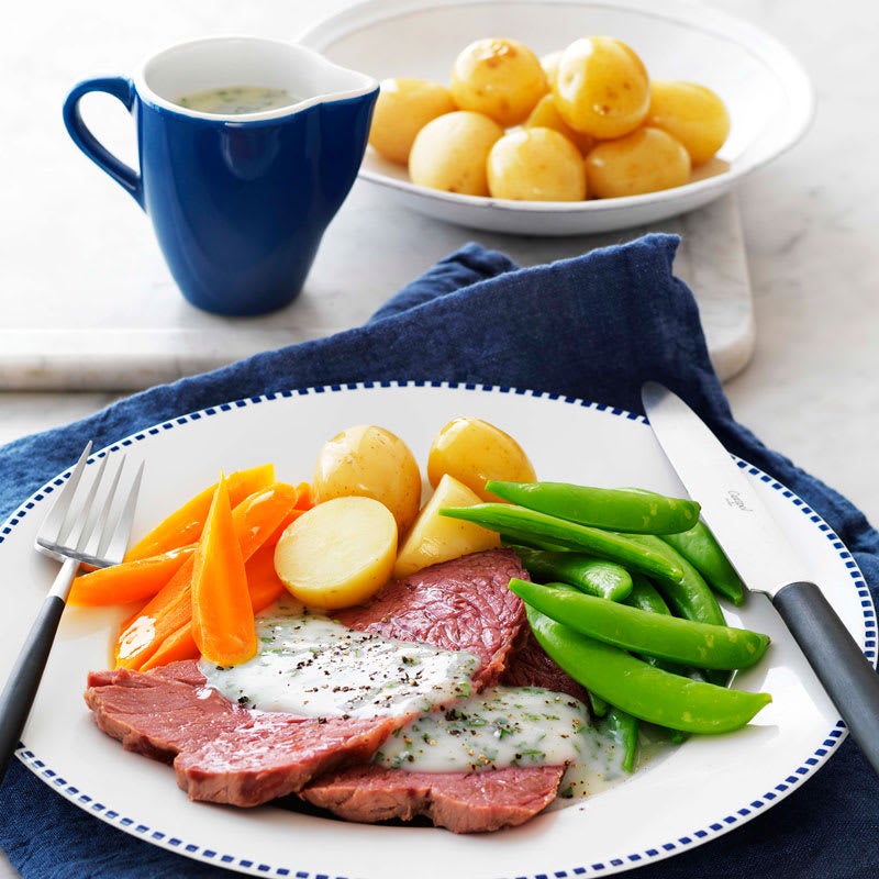 Photo of Corned beef with parsley sauce by WW