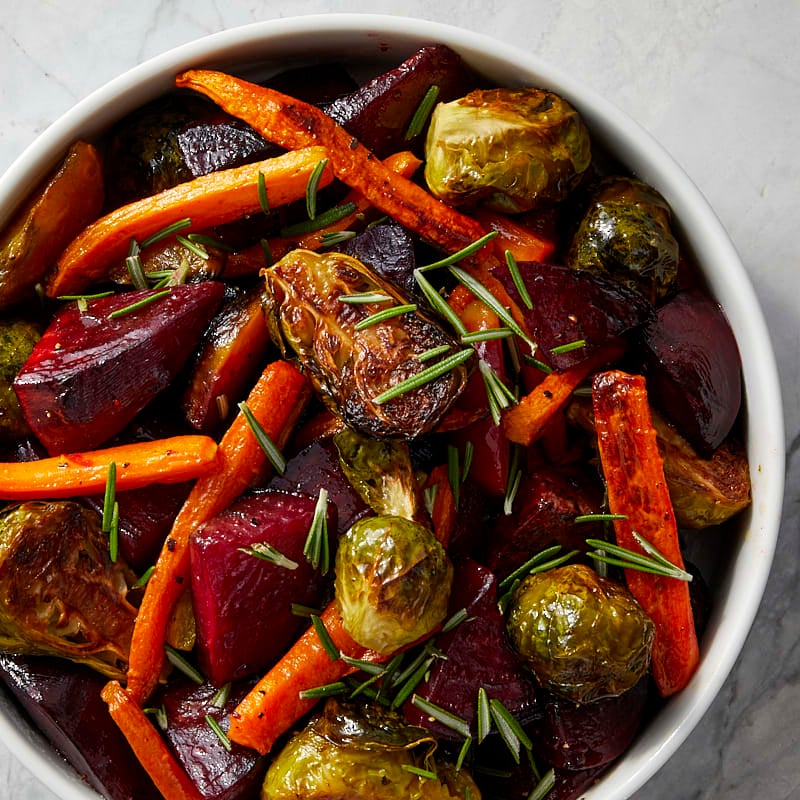 Photo of Roasted Beets, Carrots, and Brussels Sprouts by WW