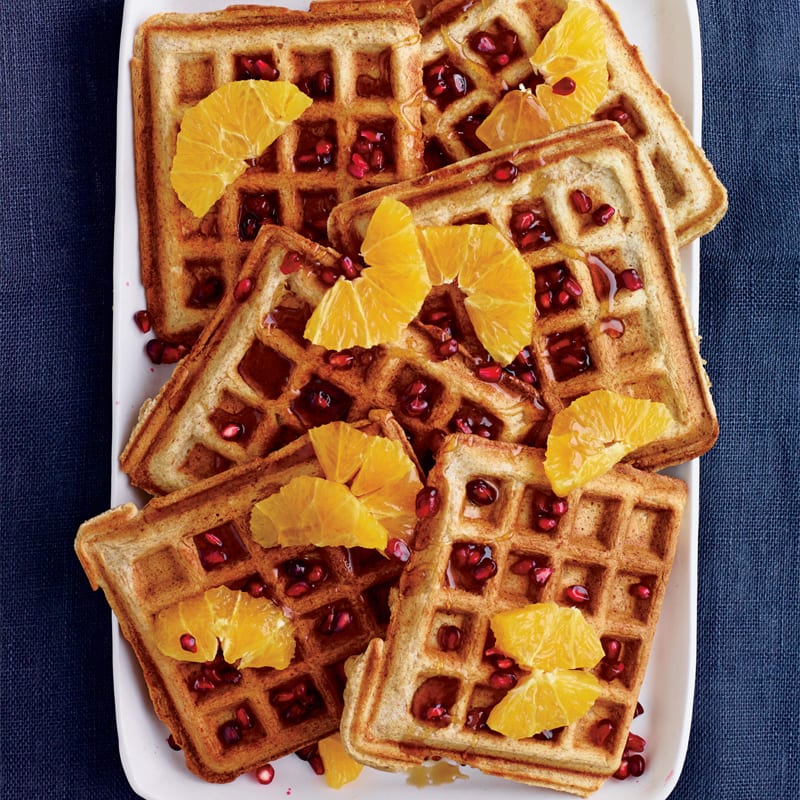 Photo of Buttermilk waffles with oranges & pomegranate by WW