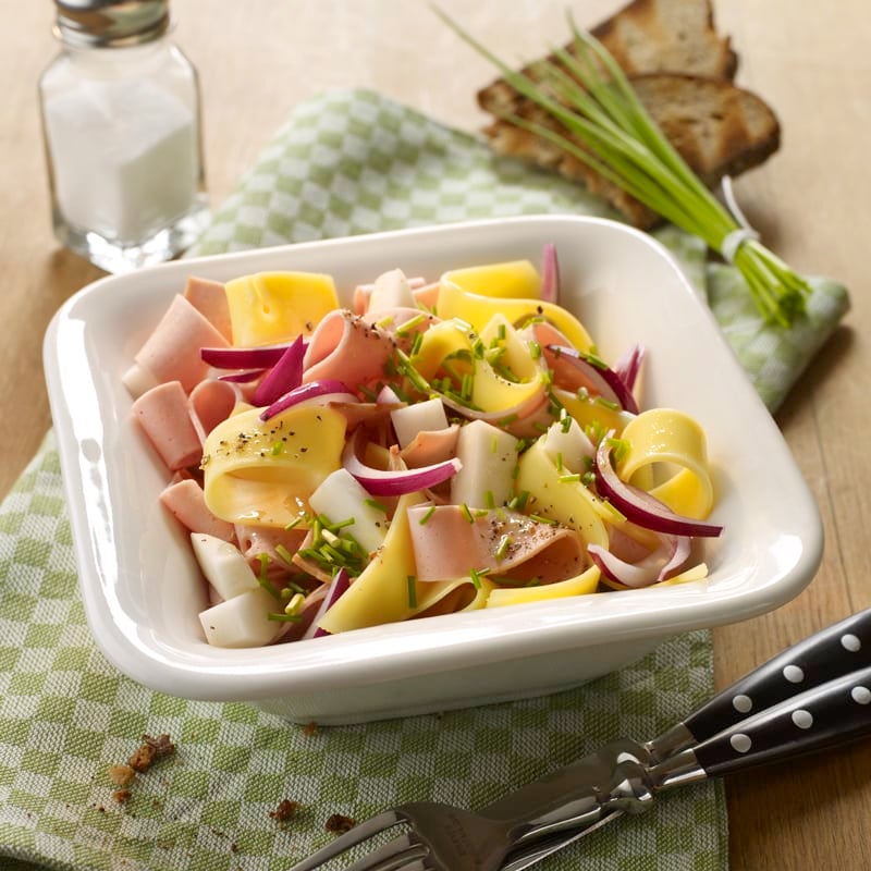 Foto Käse-Rettich-Salat mit Leberkäse von WW