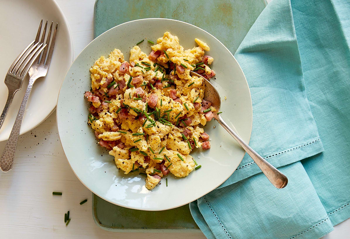 Photo of Ham and eggs with parm and herbs by WW
