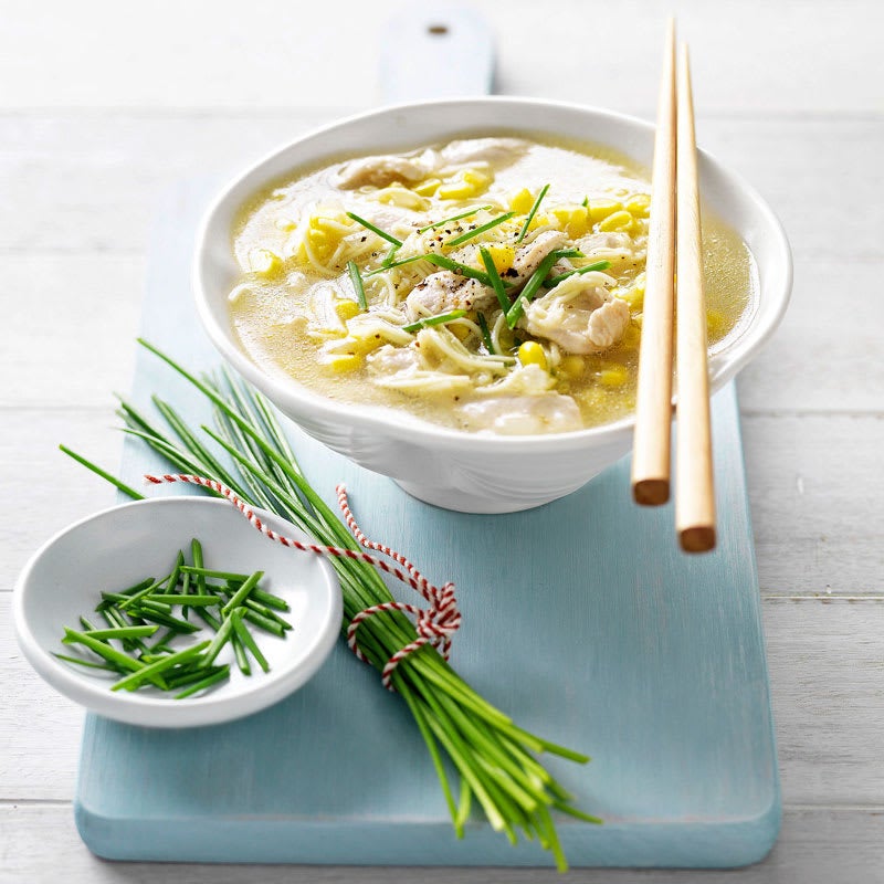 Photo of Chicken, sweet corn and noodle soup by WW