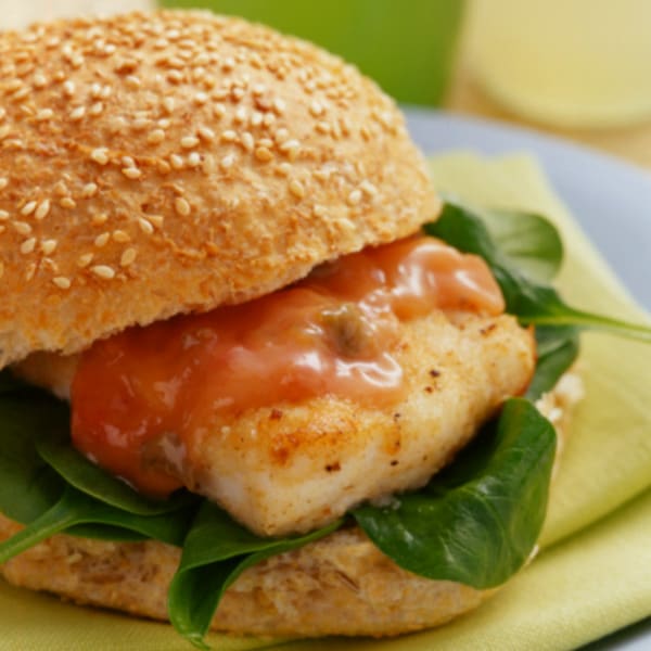 Photo of Baked Fish Sandwich with Spiced Mayonnaise by WW