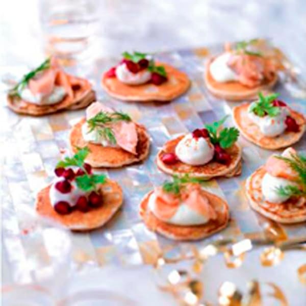 Photo of Blinis with smoked trout and wasabi cream by WW