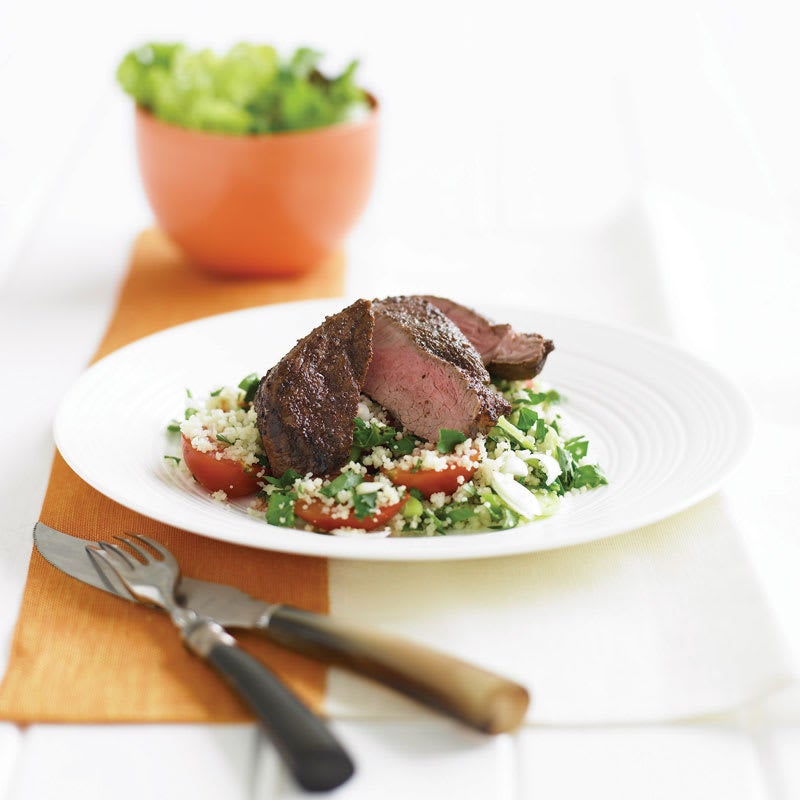 Photo of Garlic lamb steaks with couscous by WW