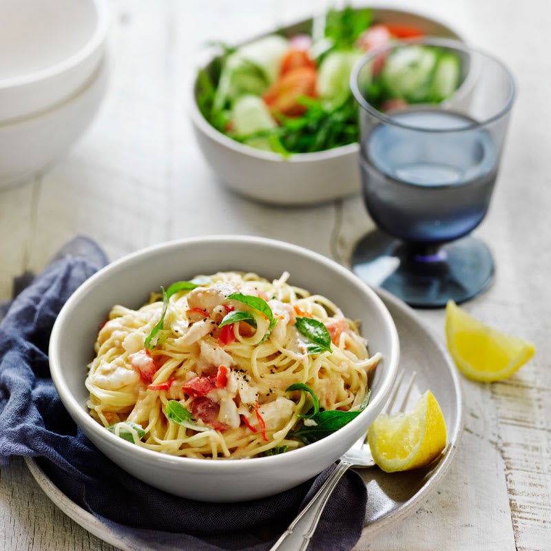 Photo of Crab and angel hair pasta by WW