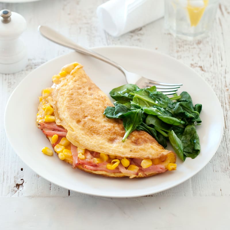 Photo of Corn and bacon omelette by WW