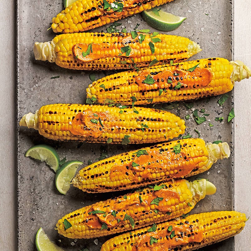 Grilled Corn with Smoked Paprika-Lime Butter
