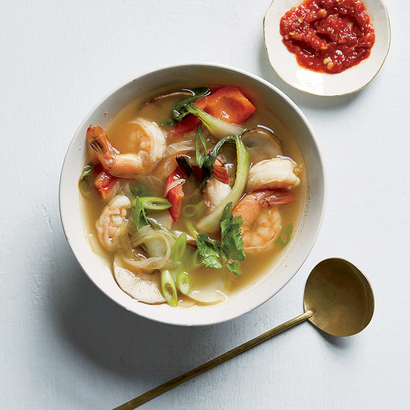 Photo of Shrimp and vegetable soup with lemongrass and lime by WW