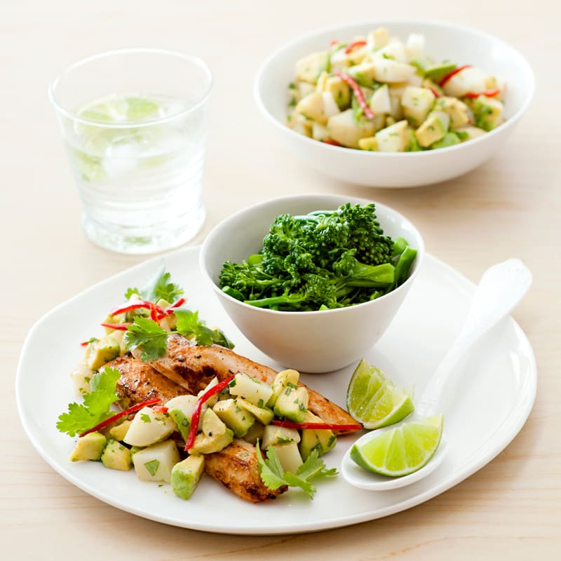 Photo of Mexican chicken with potato & avocado salad  by WW