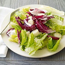 Photo of Romaine, radicchio and hearts of palm salad with sesame-mirin dressing by WW