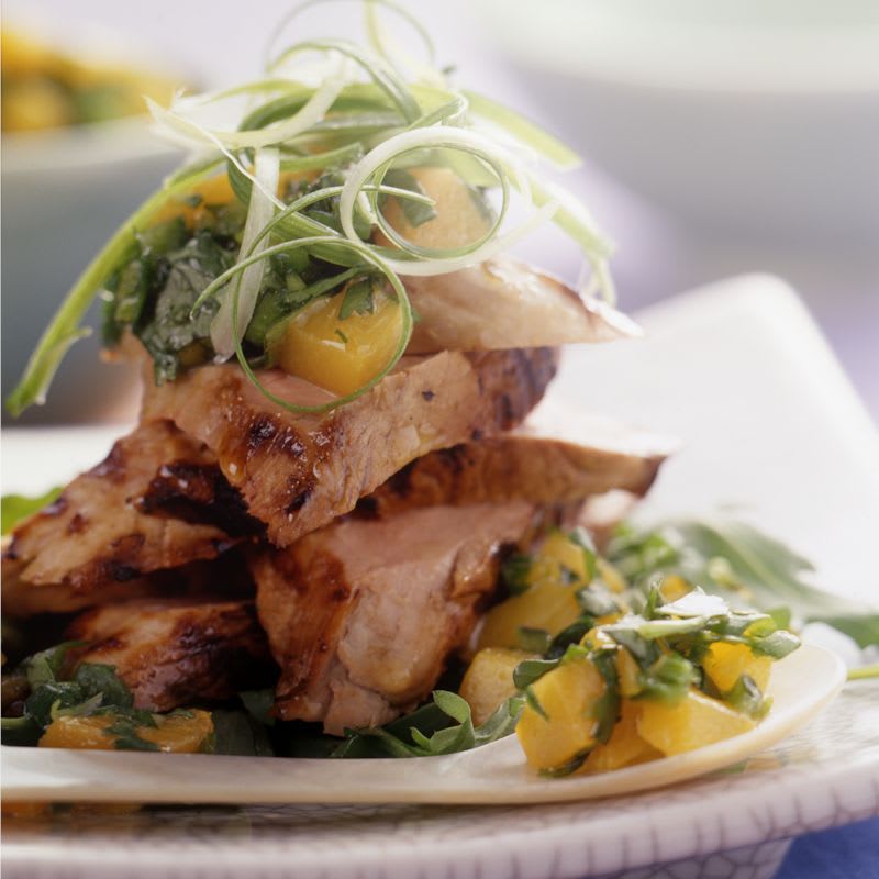 Photo of Grilled pork with nectarine salsa by WW