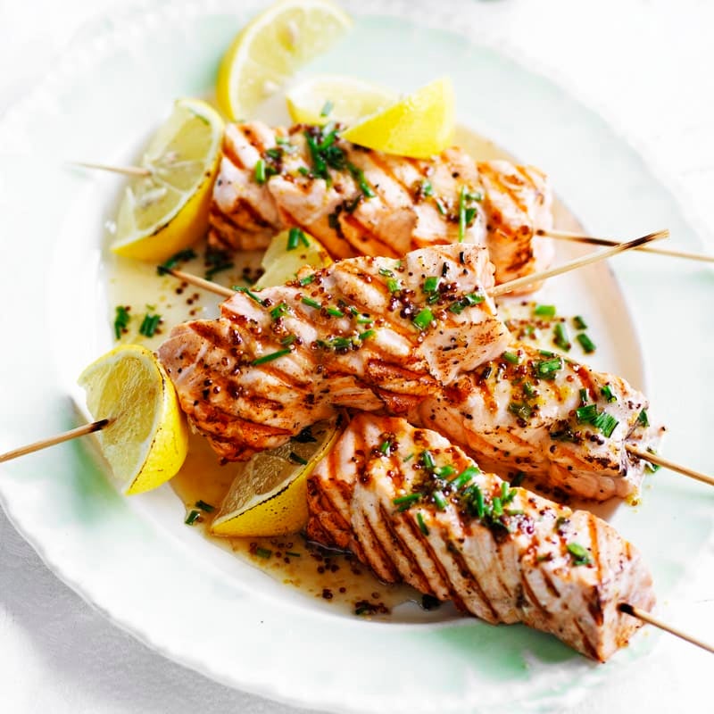 Photo of Salmon skewers with cous cous salad by WW
