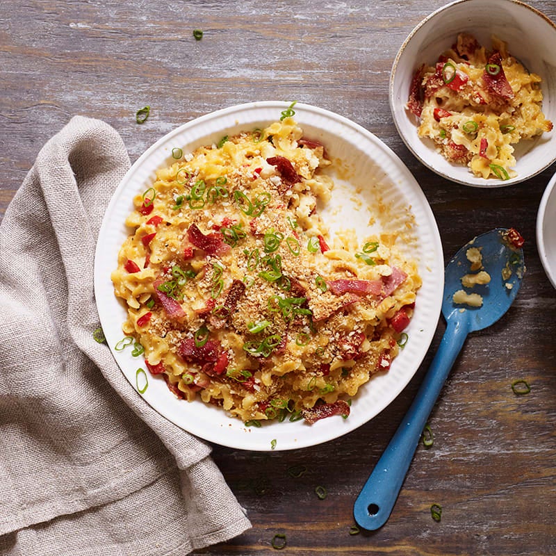 Photo of Bacon and sharp cheddar macaroni and cheese by WW