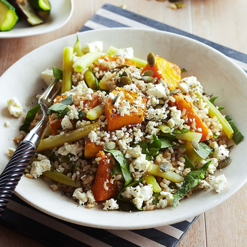 Photo of Brown rice salad with roast pumpkin and pepitas by WW