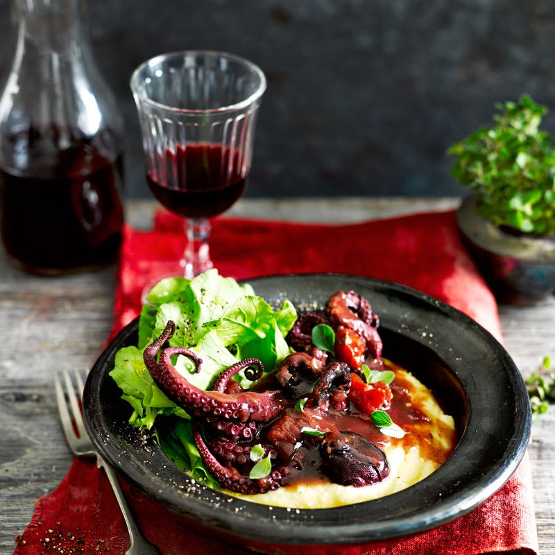 Photo of Red wine and chilli braised octopus by WW