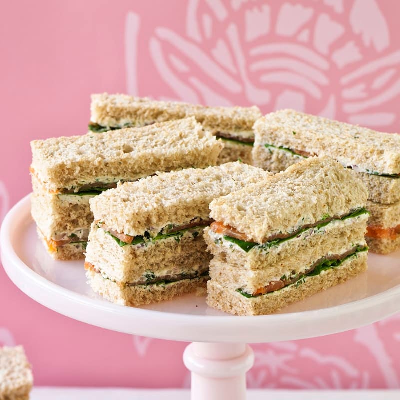 Photo of Finger sandwiches with salmon and herbs by WW
