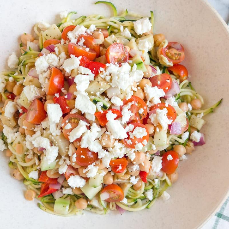 Photo of Chopped Salad Over Zoodles by WW