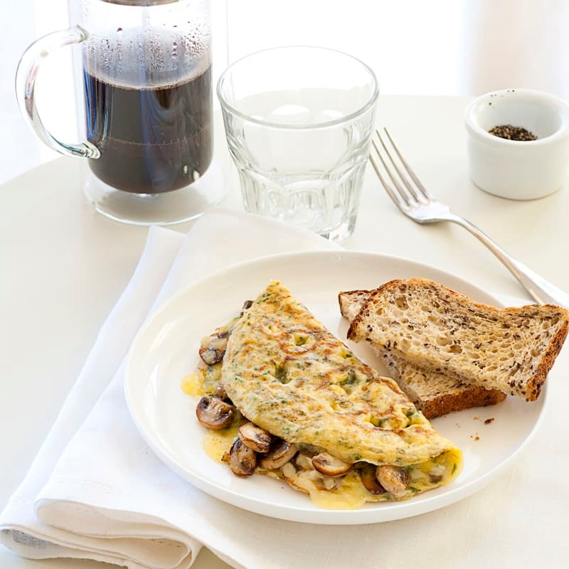 Photo of Herb omelette with mushrooms by WW