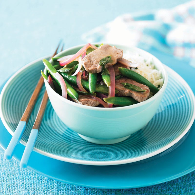 Photo of Lamb and red onion stir fry by WW