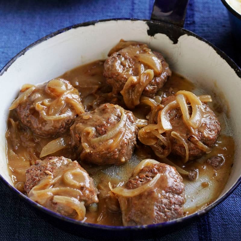 Photo of Rissoles with onion gravy and mash by WW