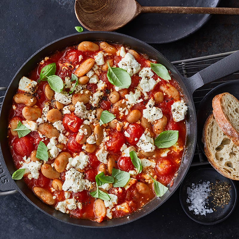 Photo of Butter bean & tomato skillet with feta by WW