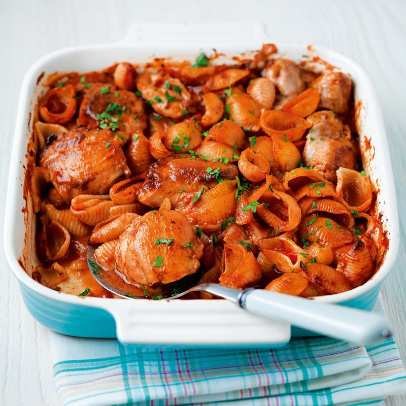 Photo of Fragrant chicken and tomato pasta bake by WW