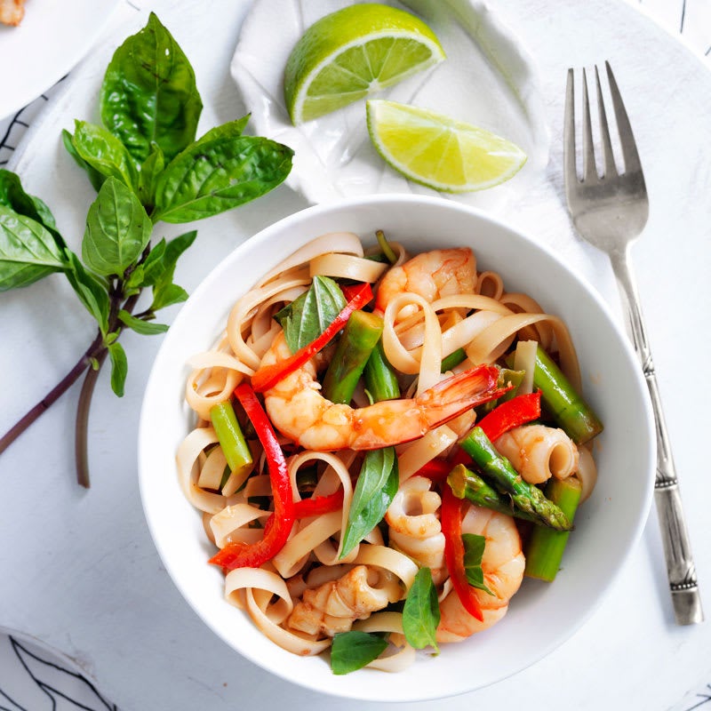 Photo of Lime and basil seafood stir-fry by WW