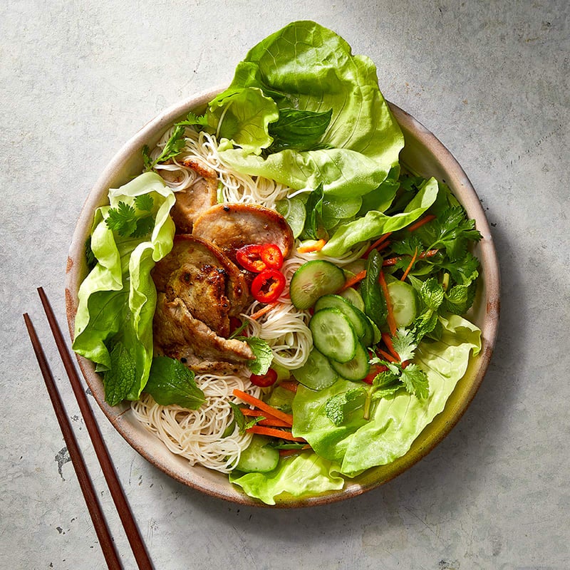 Photo of Vietnamese noodle bowl with pork by WW