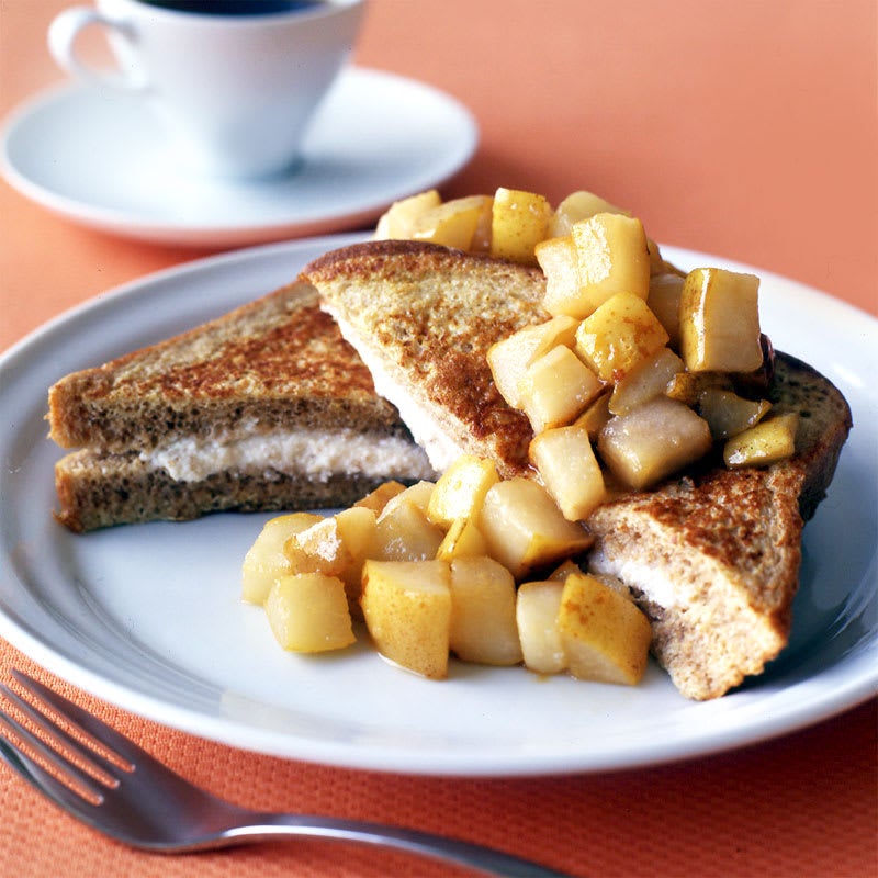 Photo of Stuffed french toast with sauteed pear topping by WW