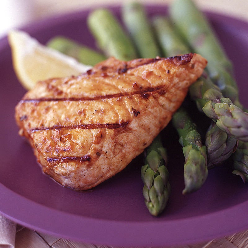 Photo of Grilled swordfish with seasoned asparagus by WW