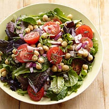 Photo of Mixed green and chickpea salad with Dijon-tarragon vinaigrette by WW